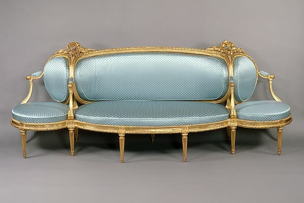Sofa (canapé à confidents), by Claude I Sené