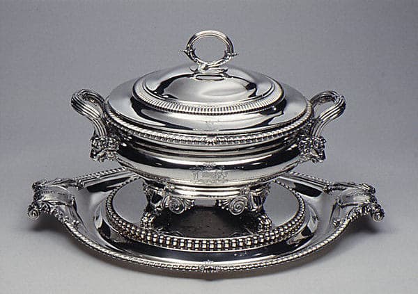 Soup tureen with cover and stand, by Paul Storr