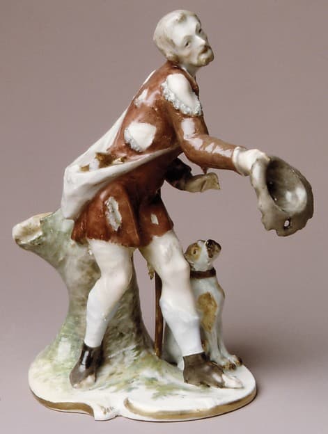 Beggar, by Nymphenburg Porcelain Manufactory