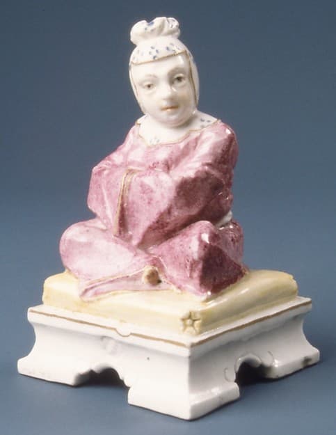 Figure of a seated Chinese woman, by Nymphenburg Porcelain Manufactory