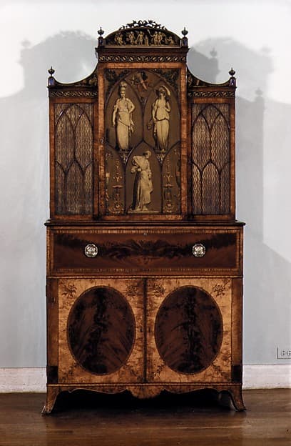 Secretary and bookcase, by Joseph Bramah