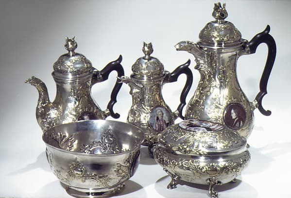 Coffee service, by Johan Henrik Blom