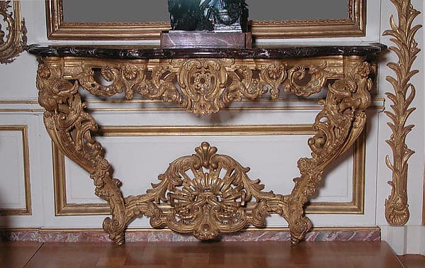 Console table (one of a pair), by François Rournier