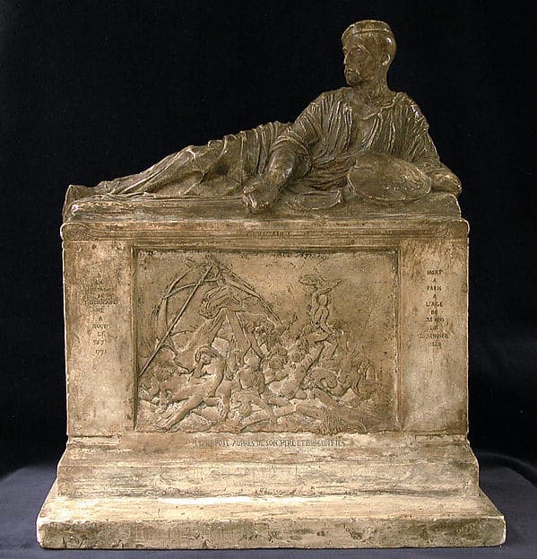 Model for the Tomb of Géricault, by Antoine Etex