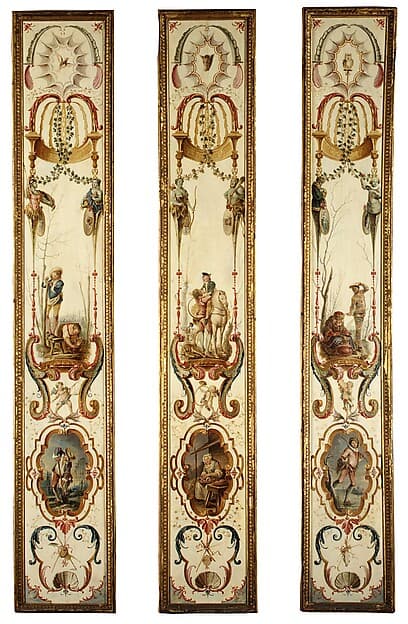 January and February (part of a set illustrating the months of the year), by Antoine Watteau