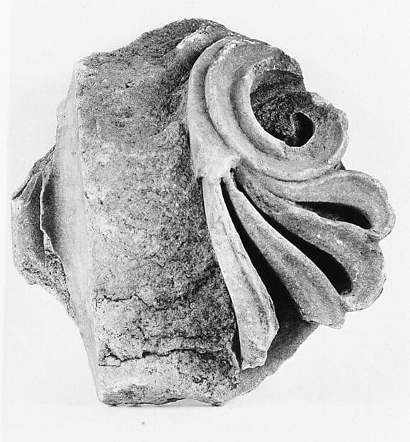 Marble fragment of an Ionic column capital from the Temple of Artemis at Sardis