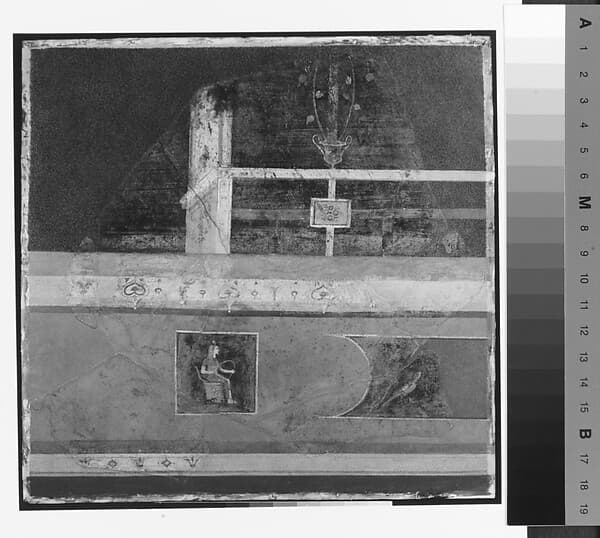 Wall painting: frieze supporting trellis, from the imperial villa at Boscotrecase