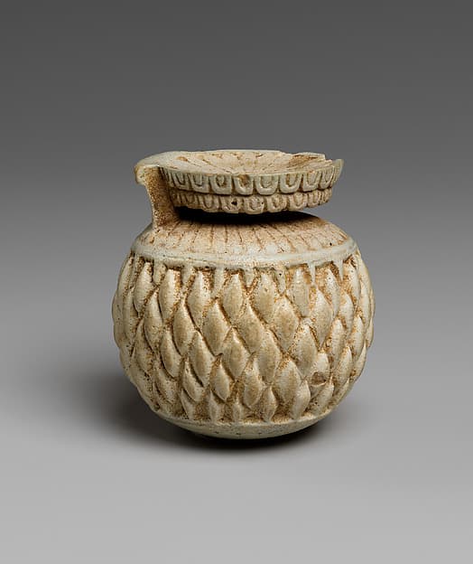 Faience aryballos (perfume vase)