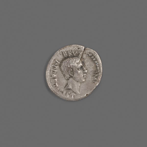 Silver denarius of M. Junius Brutus