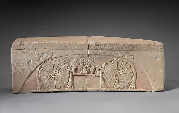 Limestone footstool