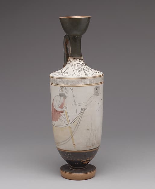 Terracotta lekythos (oil flask), by Sabouroff Painter