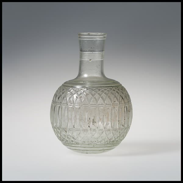 Glass globular bottle