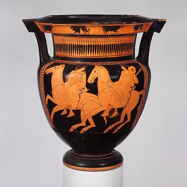 Terracotta column-krater (bowl for mixing wine and water), by Marlay Painter
