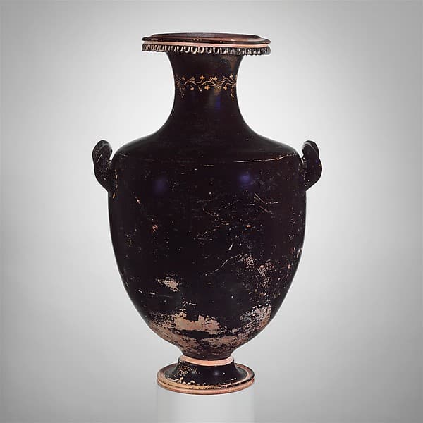 Terracotta hydria (water jar)