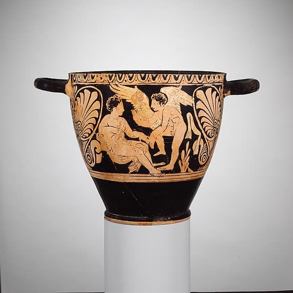 Terracotta skyphos (deep drinking cup), by Painter of the Villa Giulia 1664