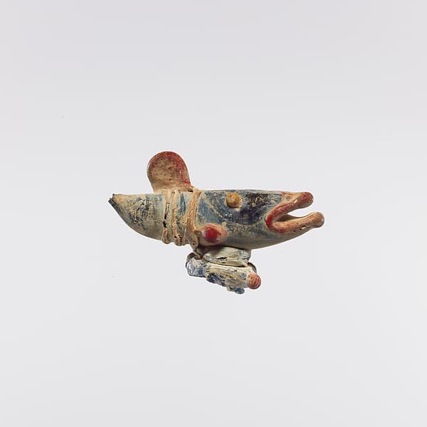 Glass ornament in the shape of a fish