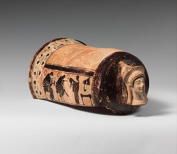 Terracotta onos (leg guard used in carding wool), by Golonos Group