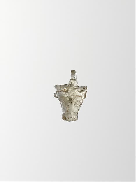 Glass pendant in the form of a bull’s head