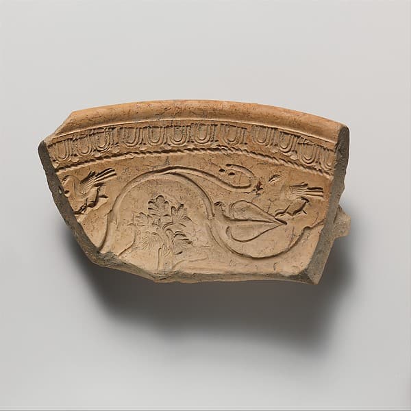 Terracotta mold fragment