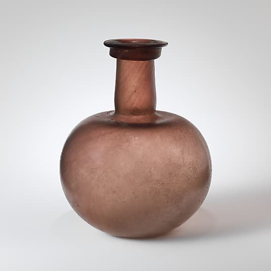 Glass globular bottle
