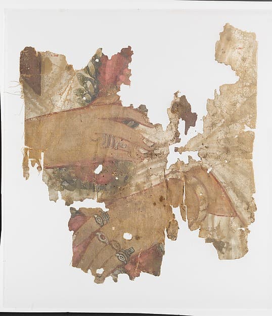 Fragment of a painted mummy shroud