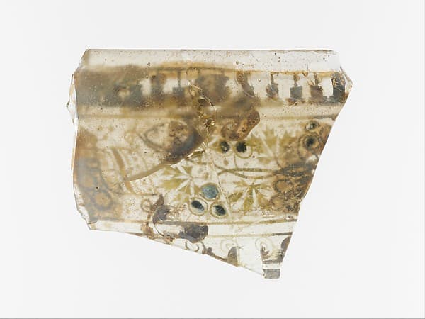 Gold-glass skyphos (drinking cup) fragment