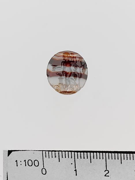 Banded agate ring stone