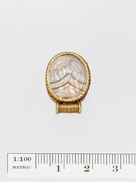 Agate oval seal