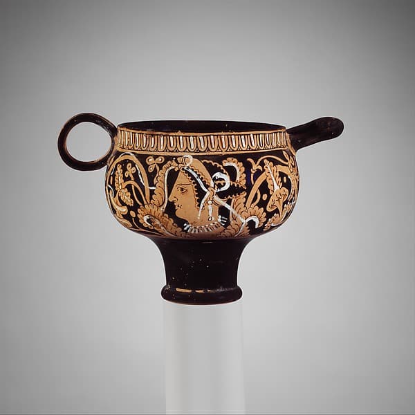 Terracotta skyphos (deep drinking cup), by Tondo Group