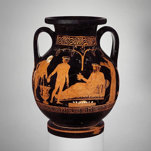 Terracotta pelike (jar), by Somzée Painter