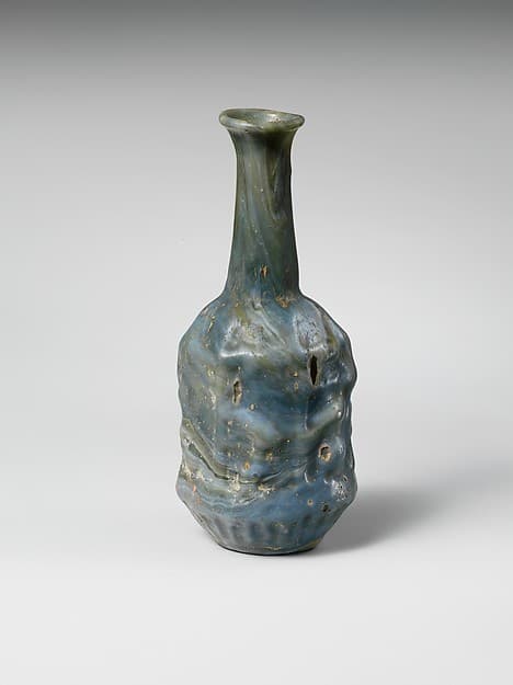 Glass hexagonal bottle
