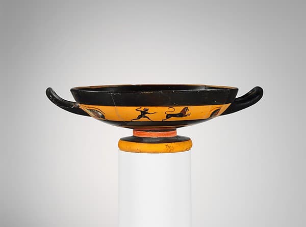 Terracotta kylix (drinking cup)