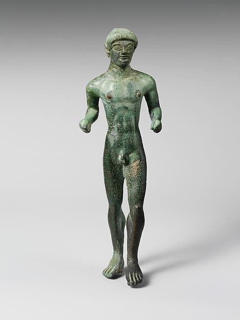 Bronze statuette of a youth