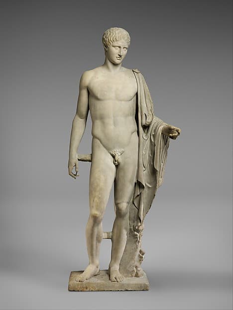 Marble statue of Hermes, by Polykleitos