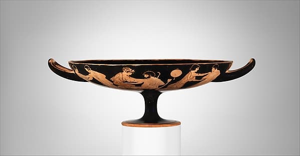 Terracotta kylix (drinking cup), by Hieron