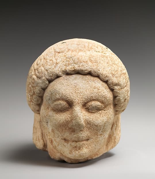 Marble head of a kouros (youth)
