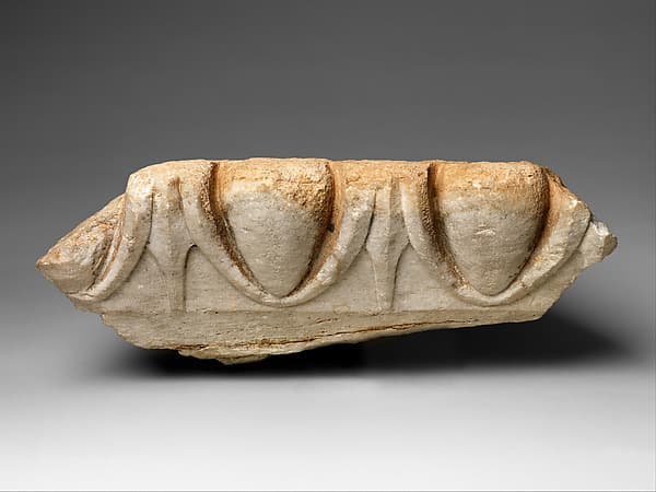 Marble fragment of an Ionic column capital from the Temple of Artemis at Sardis