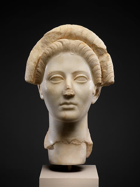 Marble portrait of a young woman