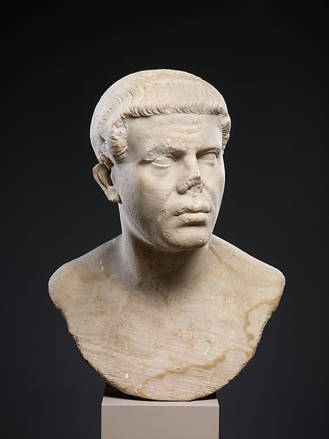 Marble portrait bust of a man