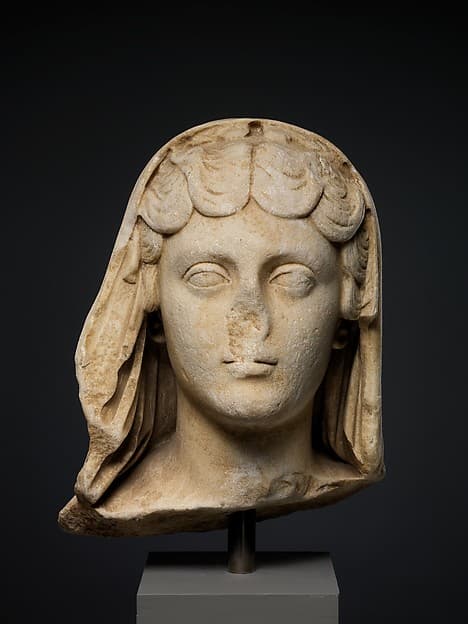 Marble portrait of the Empress Faustina the Younger, wife of the emperor Marcus Aurelius