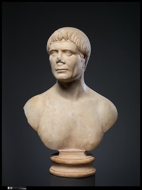 Marble portrait bust of a man