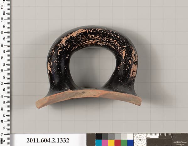 Terracotta fragment of a skyphos (deep drinking cup)