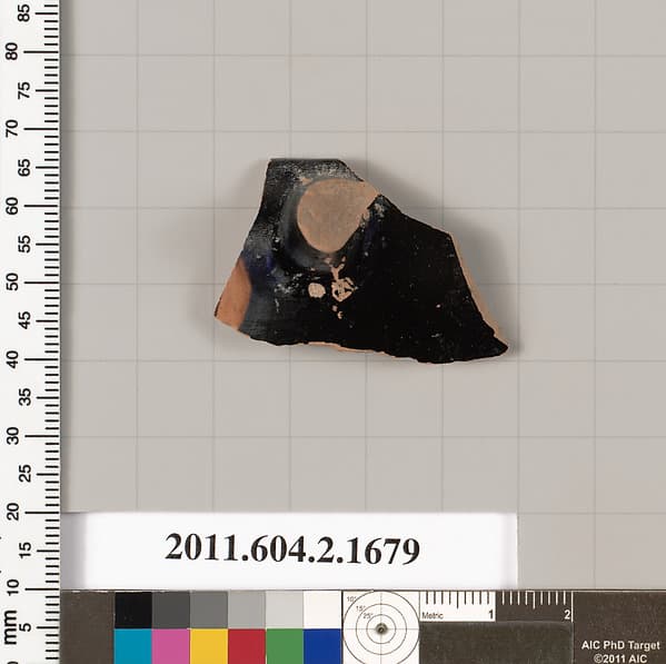 Terracotta rim fragment of a skyphos (deep drinking cup)