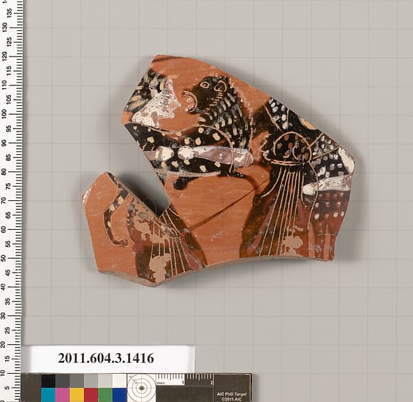 Terracotta fragment of a skyphos (deep drinking cup)