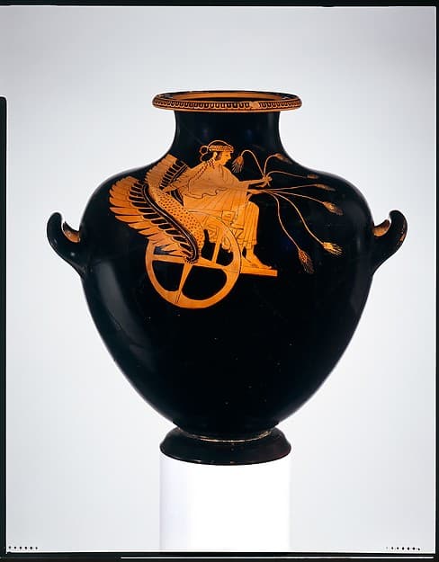 Terracotta hydria (water jar), by Troilos Painter