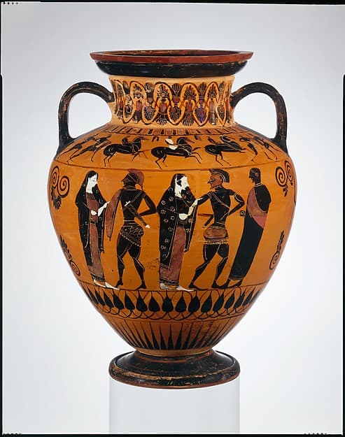 Terracotta neck-amphora (jar), by Group E