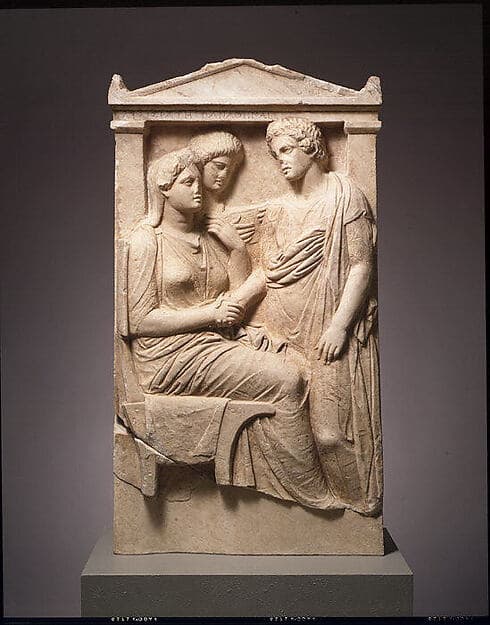 Marble stele (grave marker) of Lysistrate