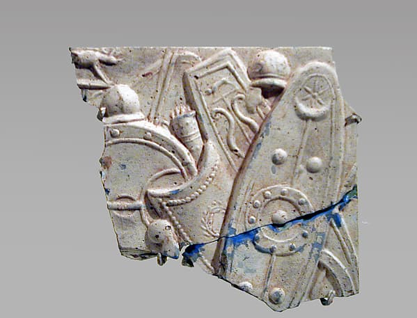 Glass relief fragment
