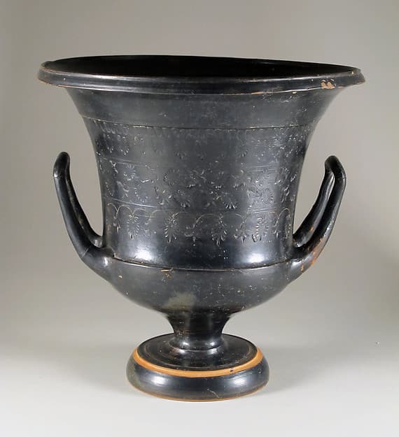 Terracotta calyx-krater (bowl for mixing wine and water)