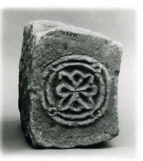 Block from an Arch with a Rosette Medallion